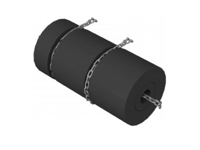 Sleepboot rubberen spatbord