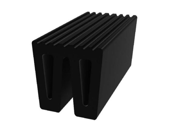 Defensa de goma tipo W